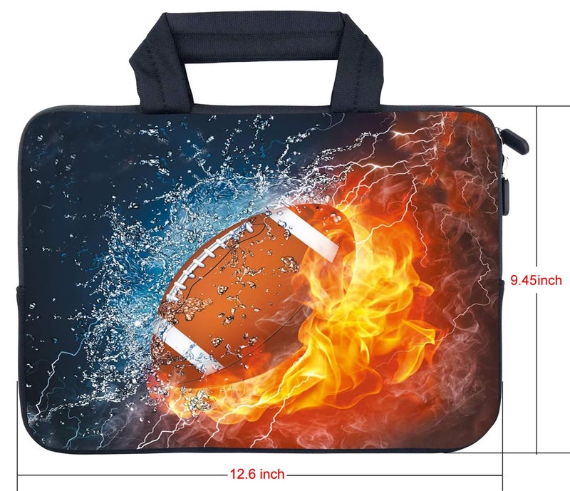 AMARY Laptop case11.6 12" inch Laptop Sleeve Neoprene Notebook Carrying Pouch Chromebook Sleeve Ultrabook Case Tablet Cover Fit Apple MacBook Air HP DELL Lenovo Asus Samsung (Football) - Image 2